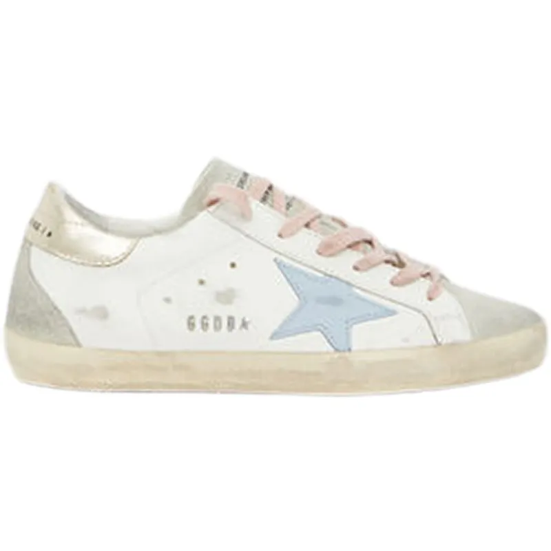 Golden Goose Super-Star White Silver Ice Blue (Women’s) (GWF00102.F003190.81774)