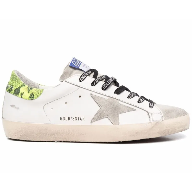 Golden Goose Super-Star White Snake Skin Green (GMF00101F00254610902)