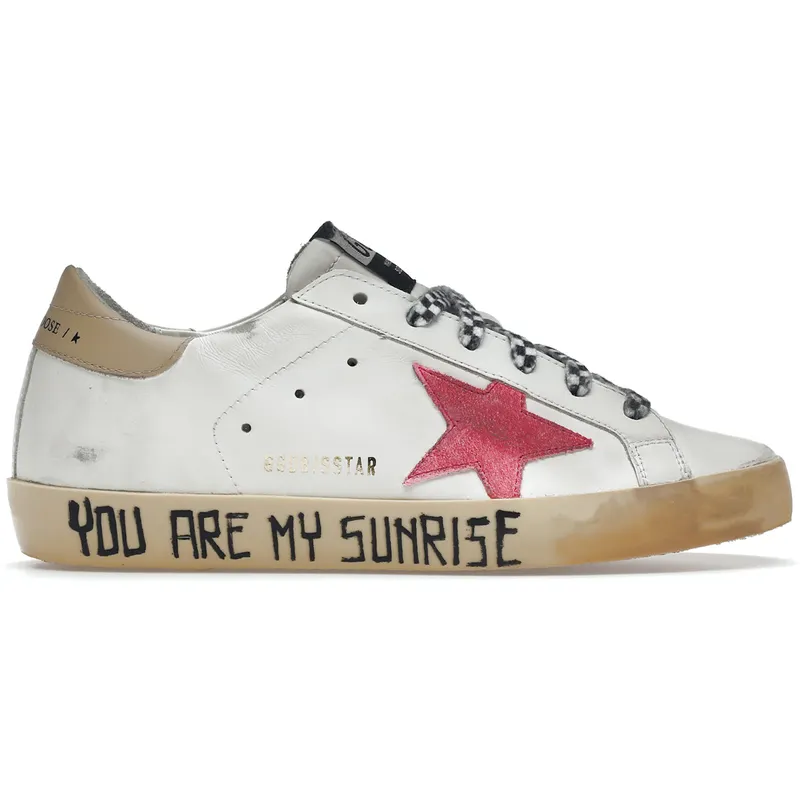 Golden Goose Super-Star You Are My Sunrise White Red (Women’s) (GWF00101.F003195.11173)