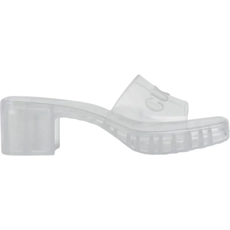 Gucci 60mm Slide Sandal Clear Rubber (659261 J8700 8300)