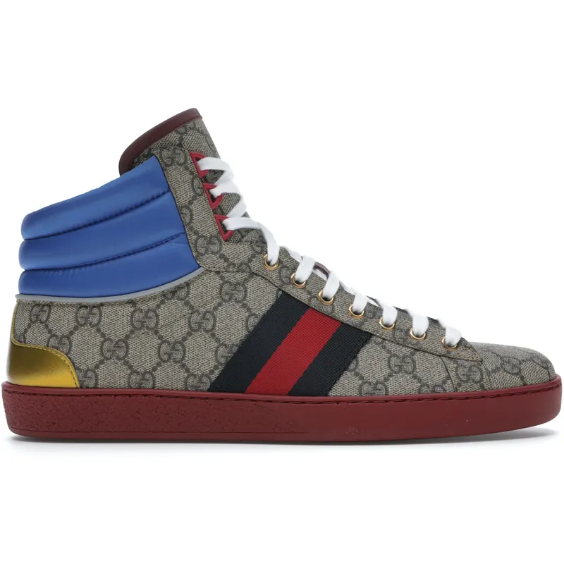 Gucci Ace GG High Top Beige Ebony (_555144 92T20 9794)