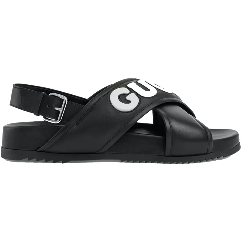 Gucci Crossover Sandals Black (742024 AABYS 1365)