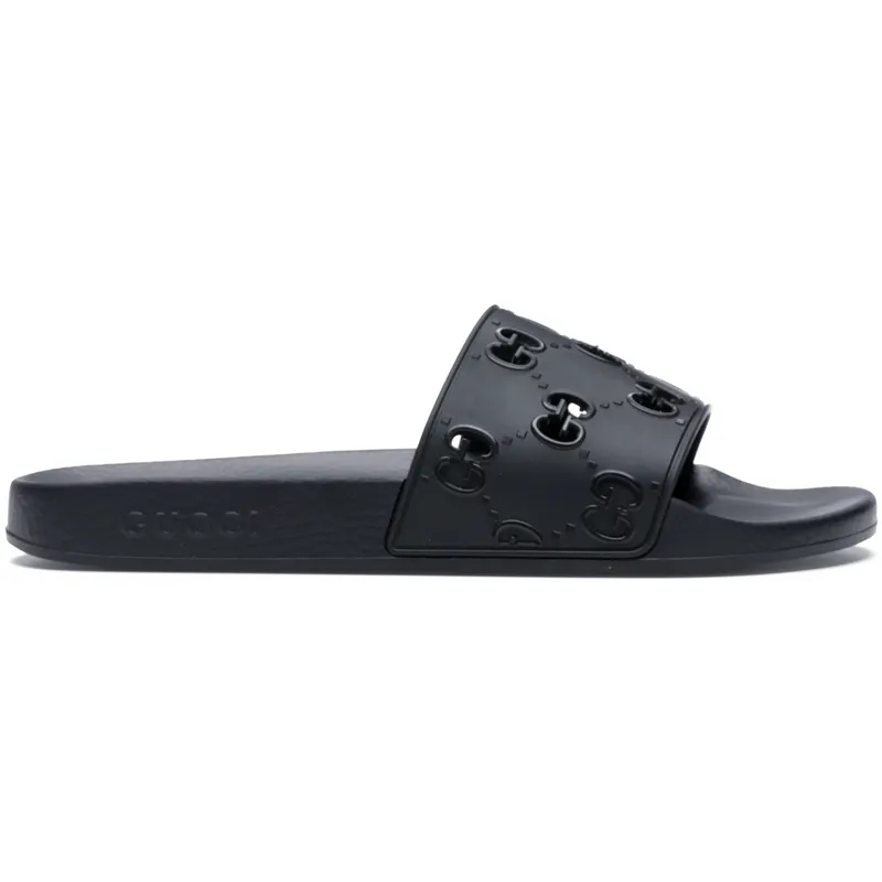 Gucci GG Slide Rubber Black (575957 JDR00 1000)
