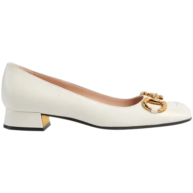 Gucci Horsebit Ballet Flat White Leather (645600 C9D00 9022)
