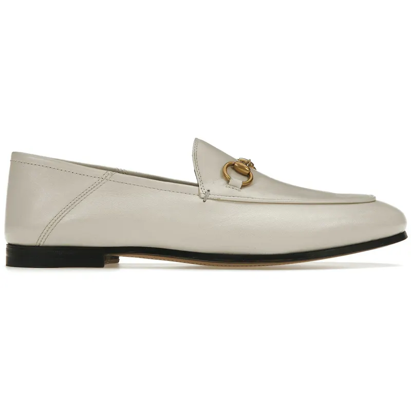 Gucci Horsebit Slip On Loafer White Leather (_414998 DLC00 9022)