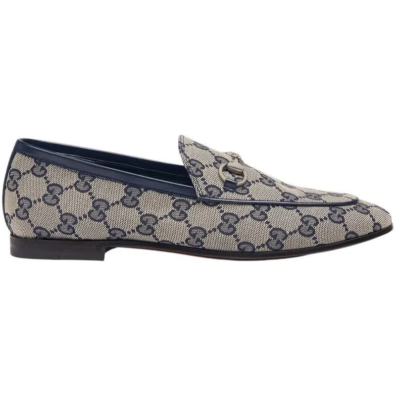 Gucci Jordaan Loafer Blue GG Canvas (693213 KY980 4061)