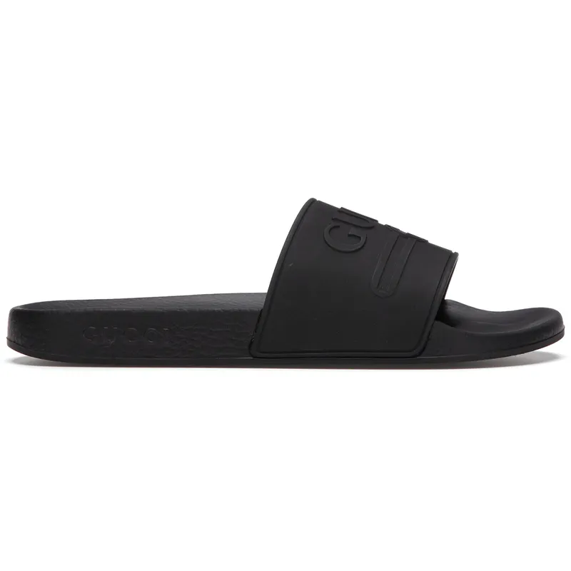 Gucci Logo Slide Rubber Black (522887 JCZ00 1031)