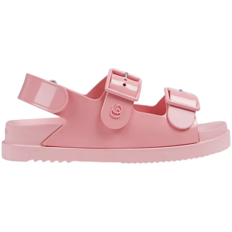 Gucci Mini Double G Sandal Pastel Pink Rubber (660243 J8700 5815)