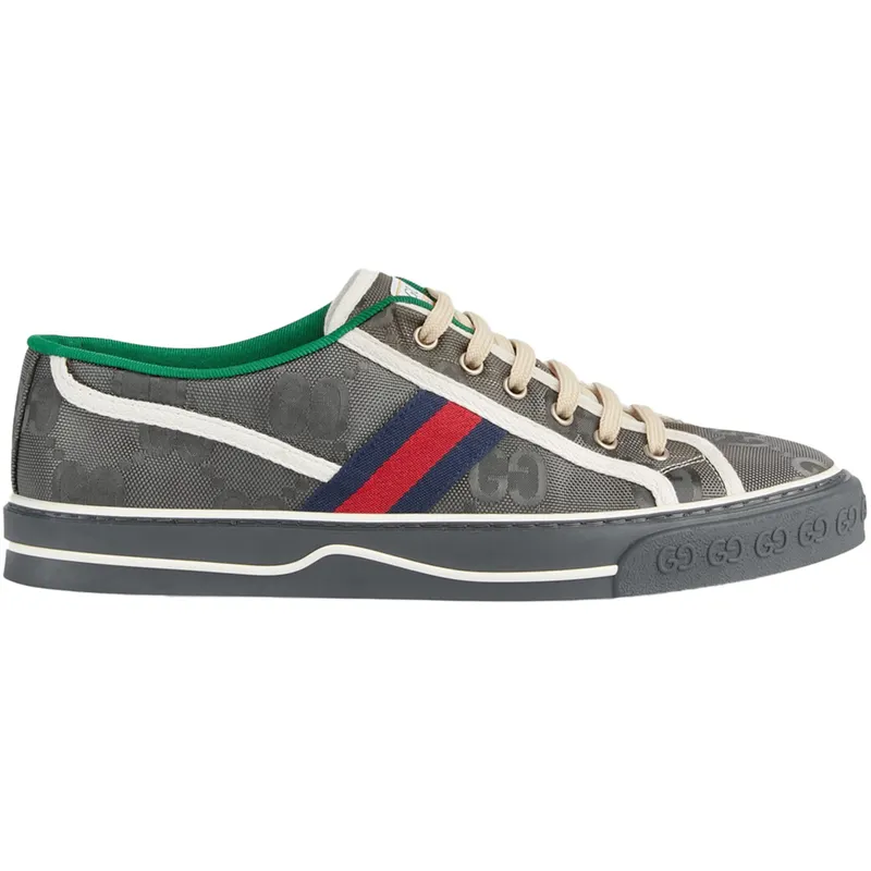Gucci Off The Grid Tennis 1977 Low ECONYL Dark Grey GG Blue Red White (628709 H9H70 1161)