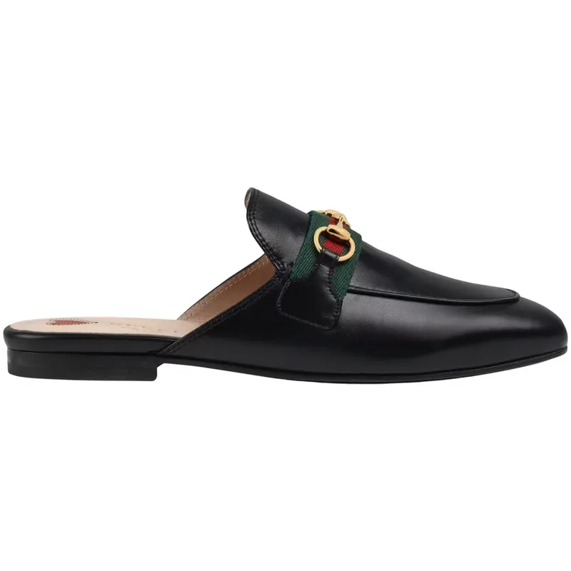 Gucci Princetown Slipper Black Web Leather (629084 CQXM0 1060)
