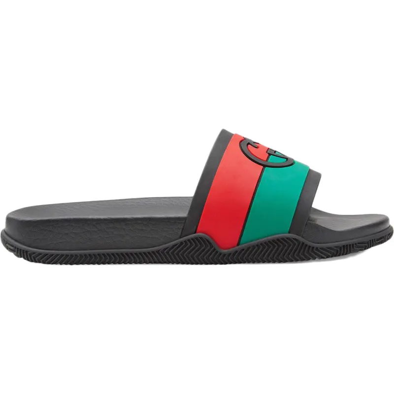 Gucci Slide Interlocking G Black (655265 JFA00 8815)