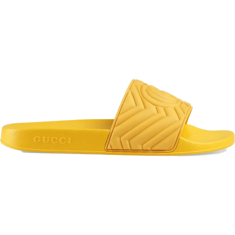 Gucci Slide Matelasse Yellow (601041 JD600 7114)