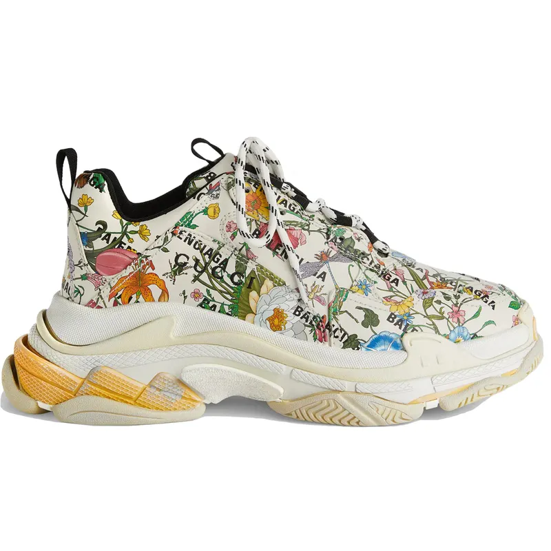 Gucci x Balenciaga The Hacker Project Triple S Flora Print (681068UL110 8461)