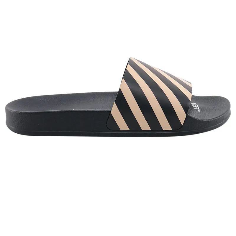 OFF-WHITE Diag Slider Black Beige (OMIC011C99MAT0021061)