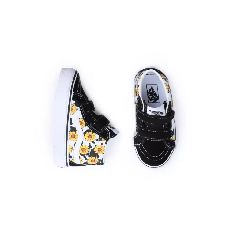 VANS Cow Floral Sk8-mid Reissue Met Klittenband Voor Peuters Multicolour (VN00018W6GL)