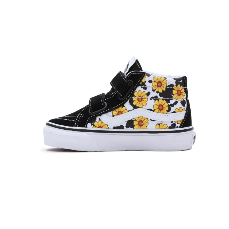 VANS Cow Floral Sk8-mid Reissue Met Klittenband Voor Peuters Multicolour (VN00018W6GL)