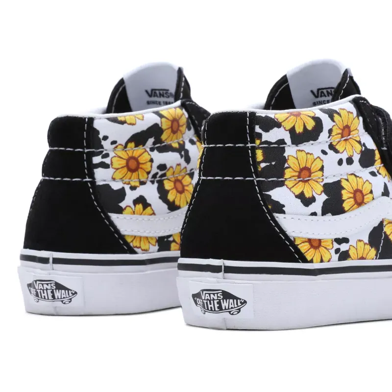 VANS Cow Floral Sk8-mid Reissue Met Klittenband Voor Peuters Multicolour (VN00018W6GL)