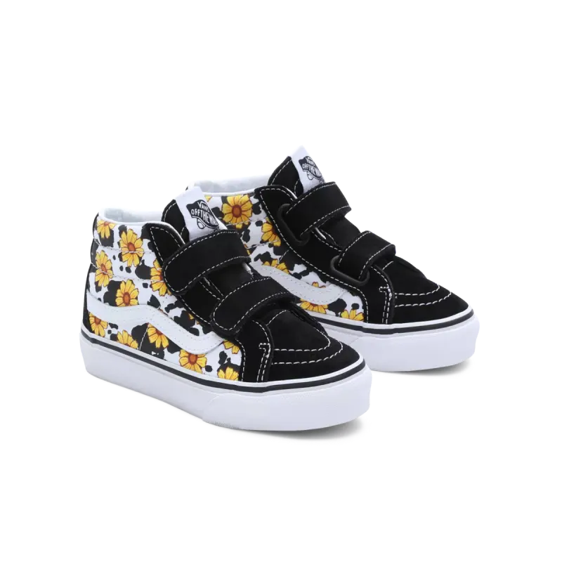 VANS Cow Floral Sk8-mid Reissue Met Klittenband Voor Peuters Multicolour (VN00018W6GL)