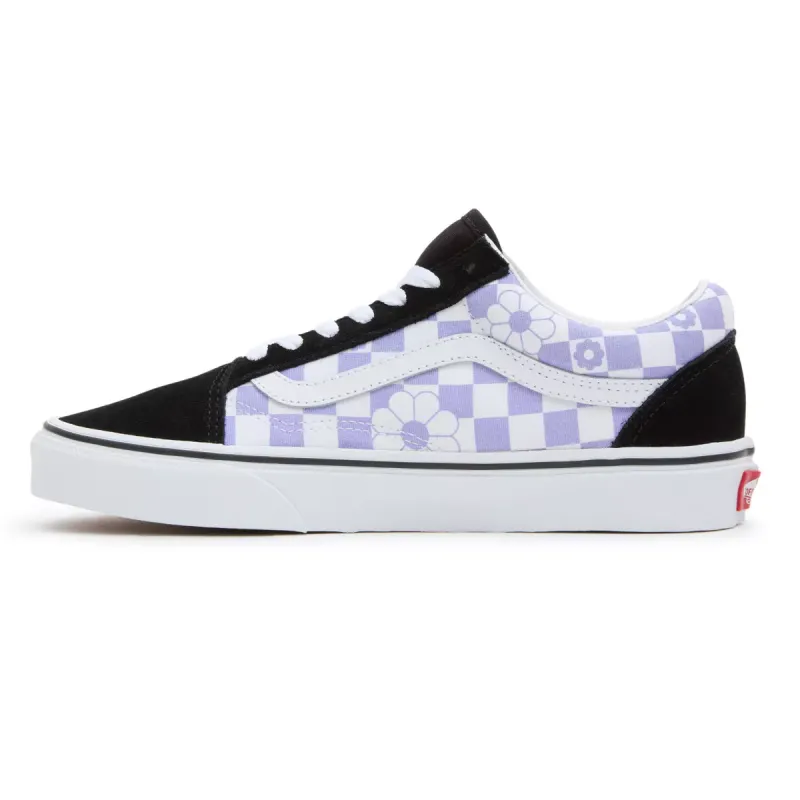 VANS Old Skool Floral Check Paars (VN0007NTO95)