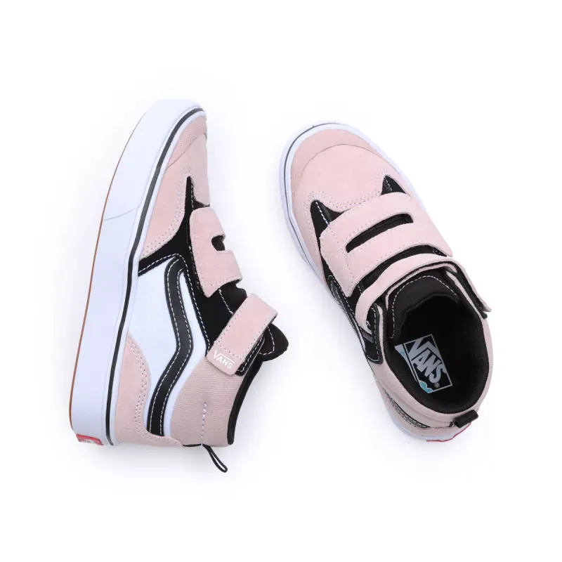 VANS Comfycush New Skool Mid Met Klittenband Voor Kinderen Roze (VN000BVGBXB)