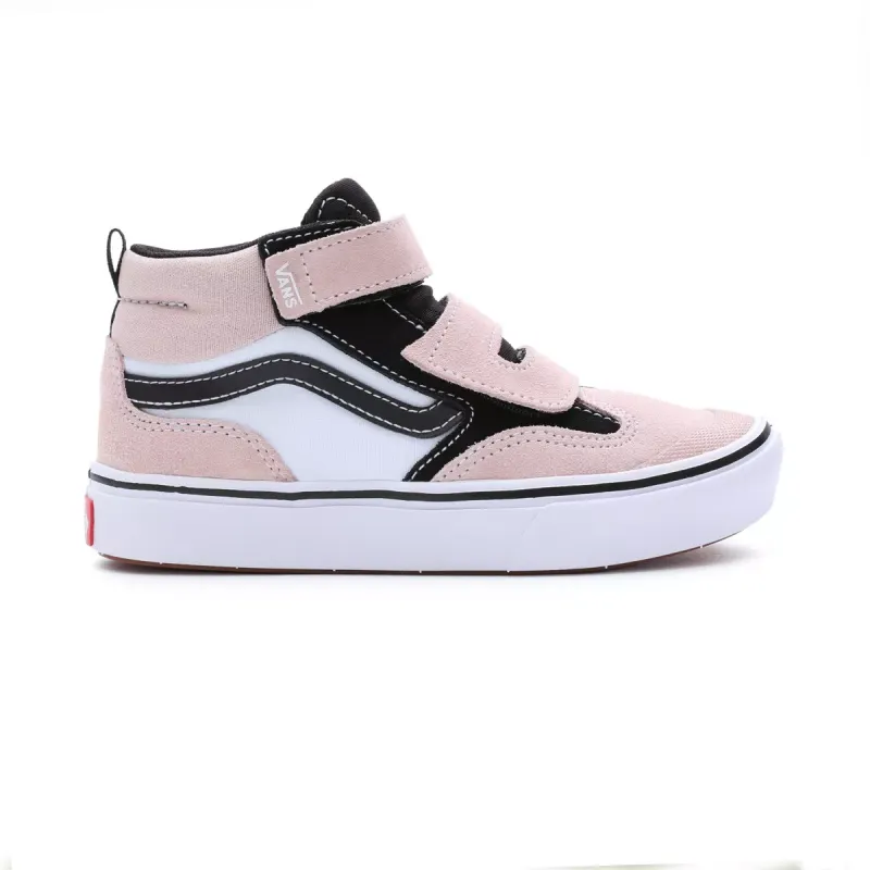 VANS Comfycush New Skool Mid Met Klittenband Voor Kinderen Roze (VN000BVGBXB)