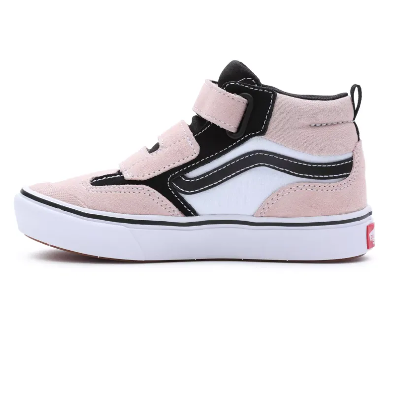 VANS Comfycush New Skool Mid Met Klittenband Voor Kinderen Roze (VN000BVGBXB)