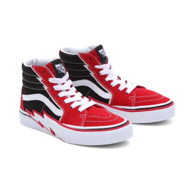 VANS Sk8-hi Bolt Voor Kinderen Rood (VN000BVJREB)