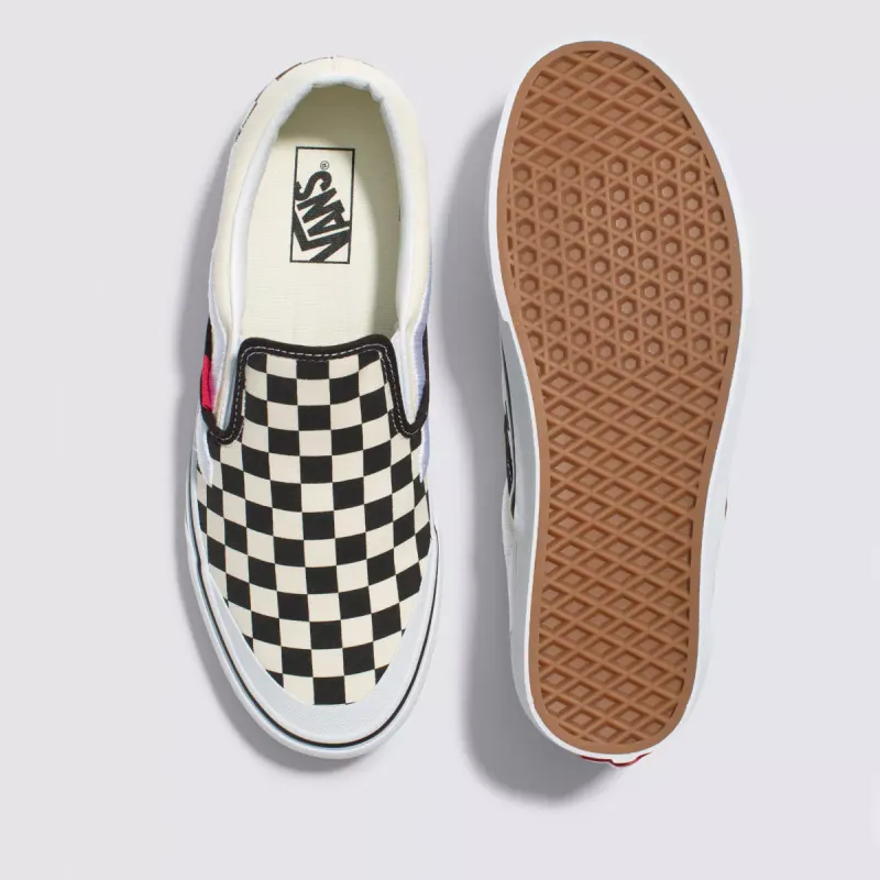 VANS Classic Slip-on 138 Sidestripe Zwart (VN000BW3BKC)