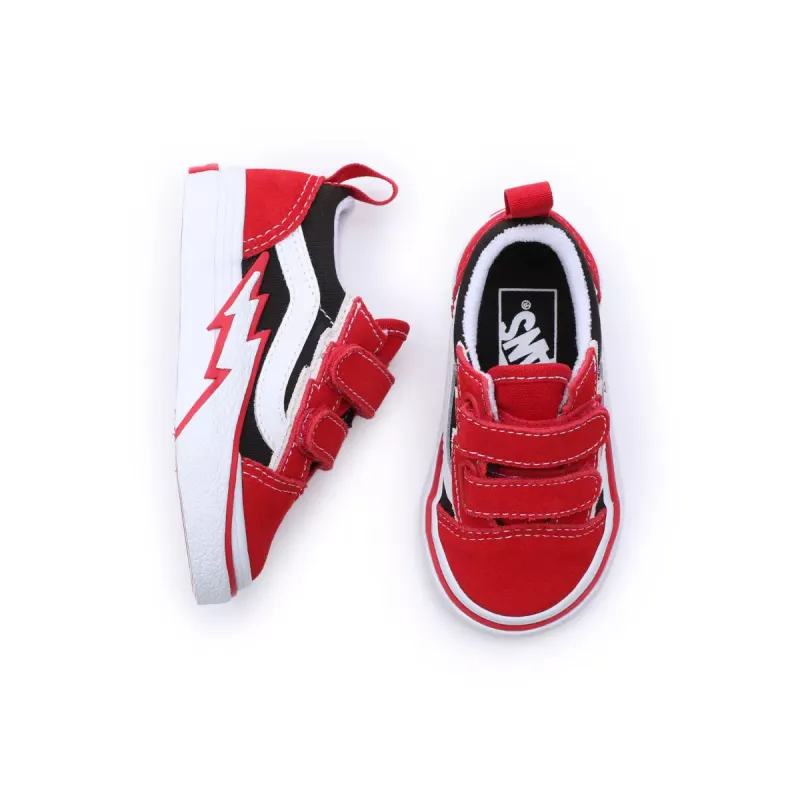 VANS Old Skool Bolt Met Klittenband Voor Peuters Rood (VN000C50REB)