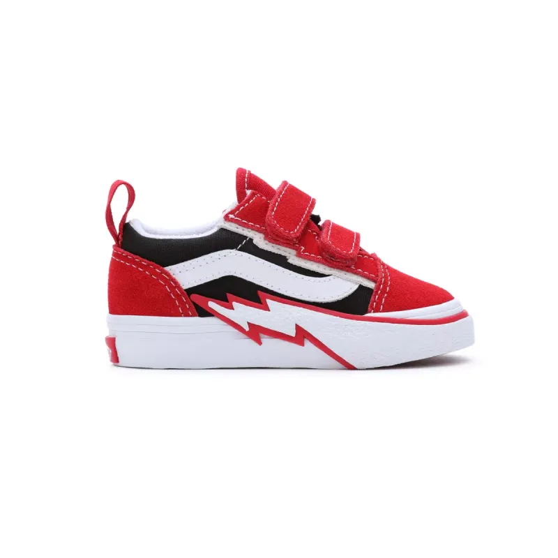 VANS Old Skool Bolt Met Klittenband Voor Peuters Rood (VN000C50REB)