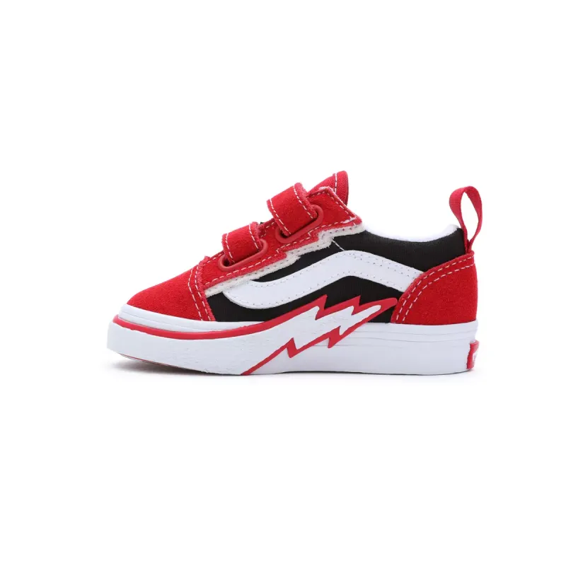 VANS Old Skool Bolt Met Klittenband Voor Peuters Rood (VN000C50REB)