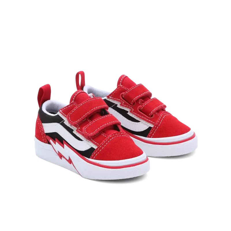 VANS Old Skool Bolt Met Klittenband Voor Peuters Rood (VN000C50REB)
