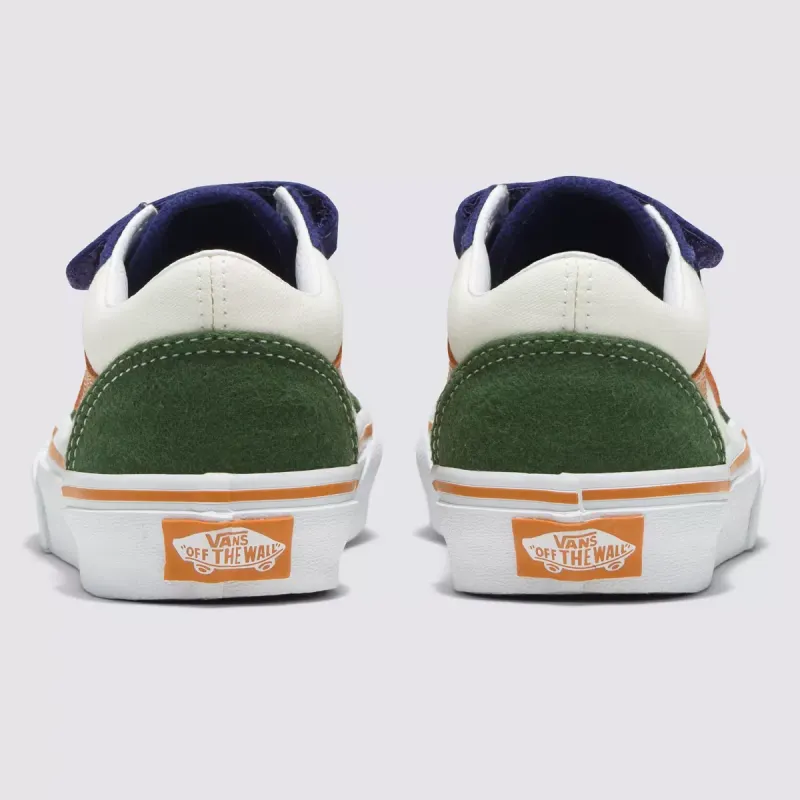 VANS Twill Block Old Skool Met Klittenband Voor Kinderen Multicolour (VN0A38HD6GL)