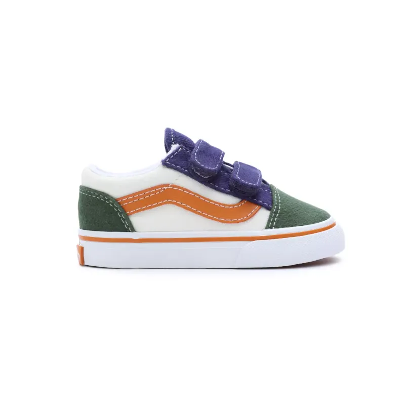 VANS Twill Block Old Skool Met Klittenband Voor Peuters Multicolour (VN0A38JN6GL)