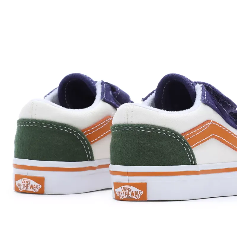 VANS Twill Block Old Skool Met Klittenband Voor Peuters Multicolour (VN0A38JN6GL)