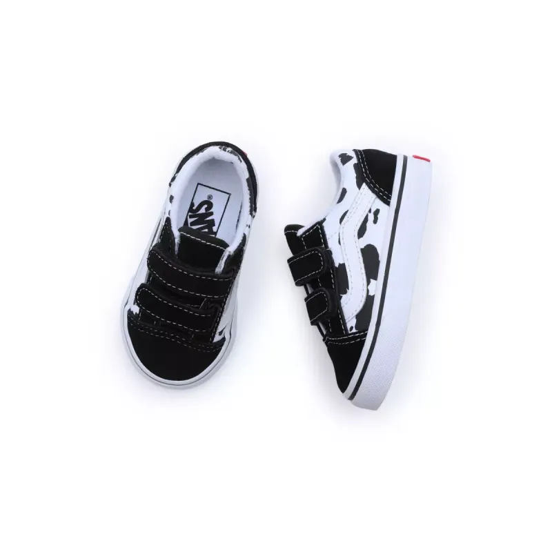 VANS Cow Old Skool Met Klittenband Voor Peuters Zwart (VN0A38JNBMW)