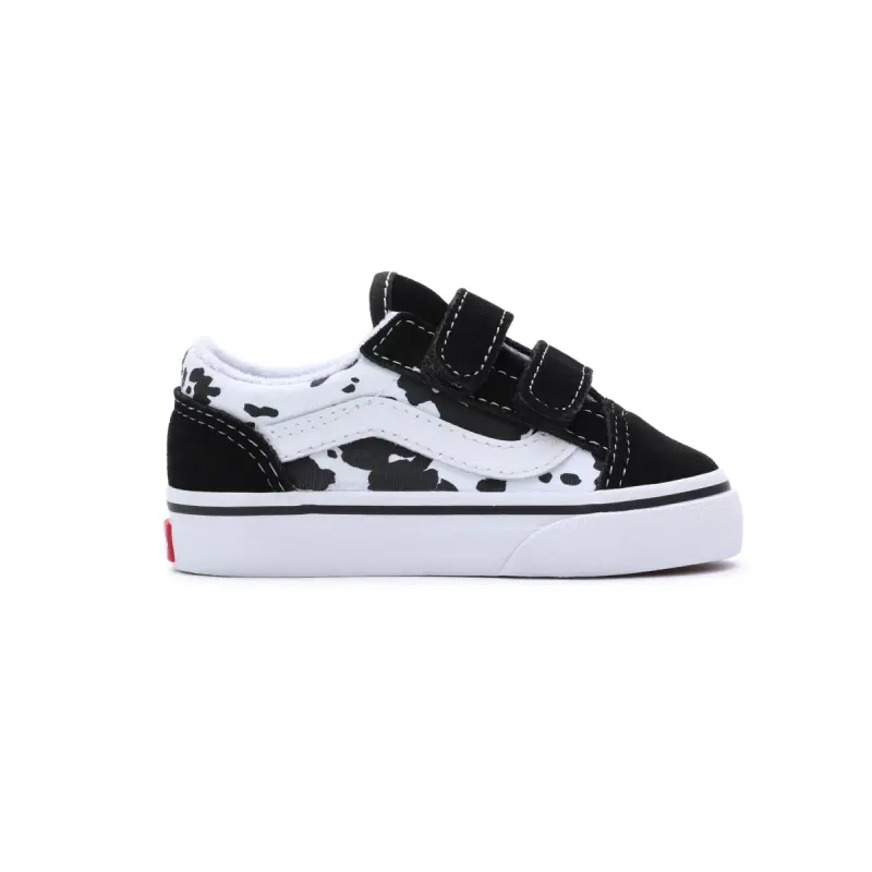 VANS Cow Old Skool Met Klittenband Voor Peuters Zwart (VN0A38JNBMW)