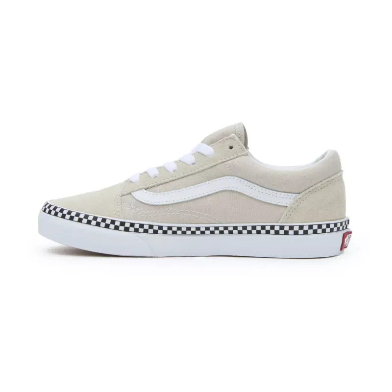 VANS Checkerboard Foxing Old Skool Kinderschoenen Beige (VN0A5EE6BLL)