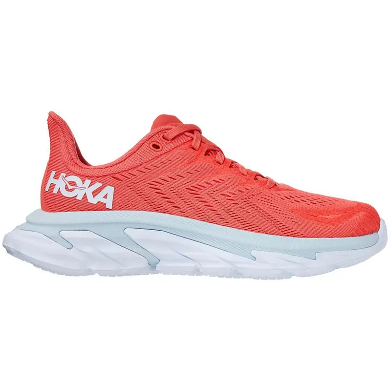 Hoka One One Clifton Edge Hot Coral (Women’s) (1110511-HCWH)