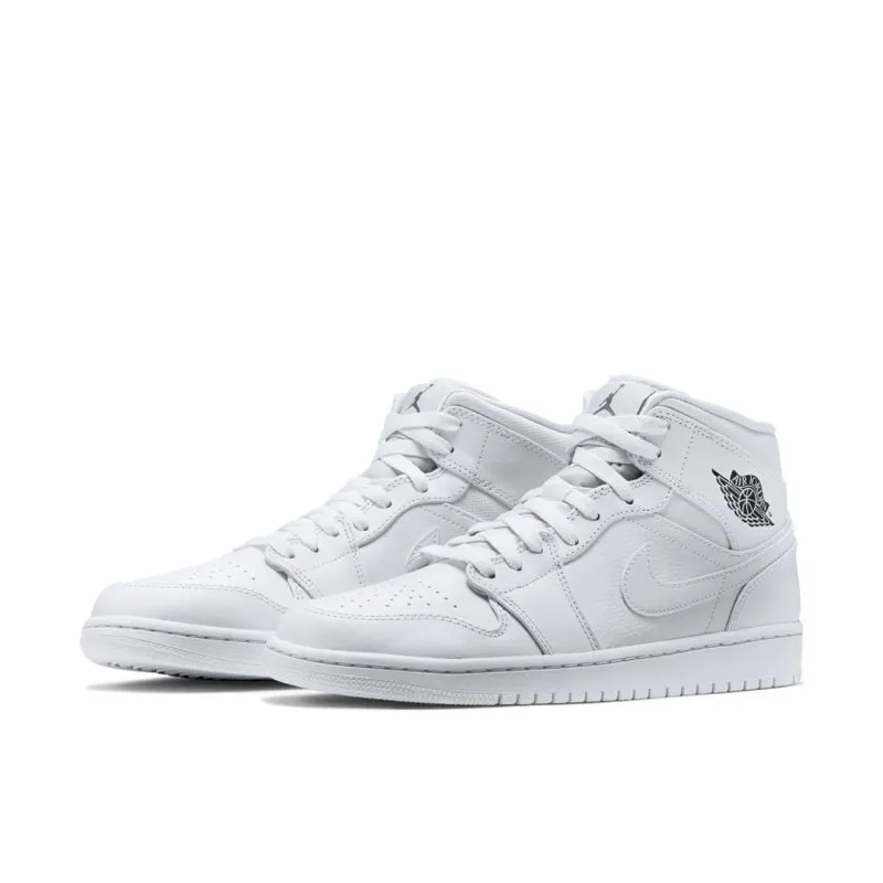 Jordan 1 Retro Mid White Cool Grey (554724-102)