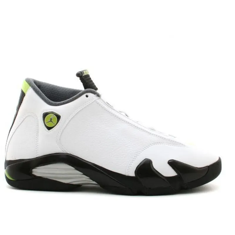 Jordan 14 Retro White Chartreuse (311832-132)