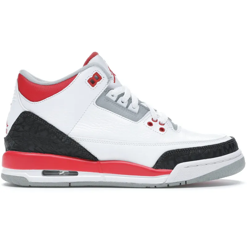Jordan 3 Retro Fire Red (2013) (GS) (398614-120)