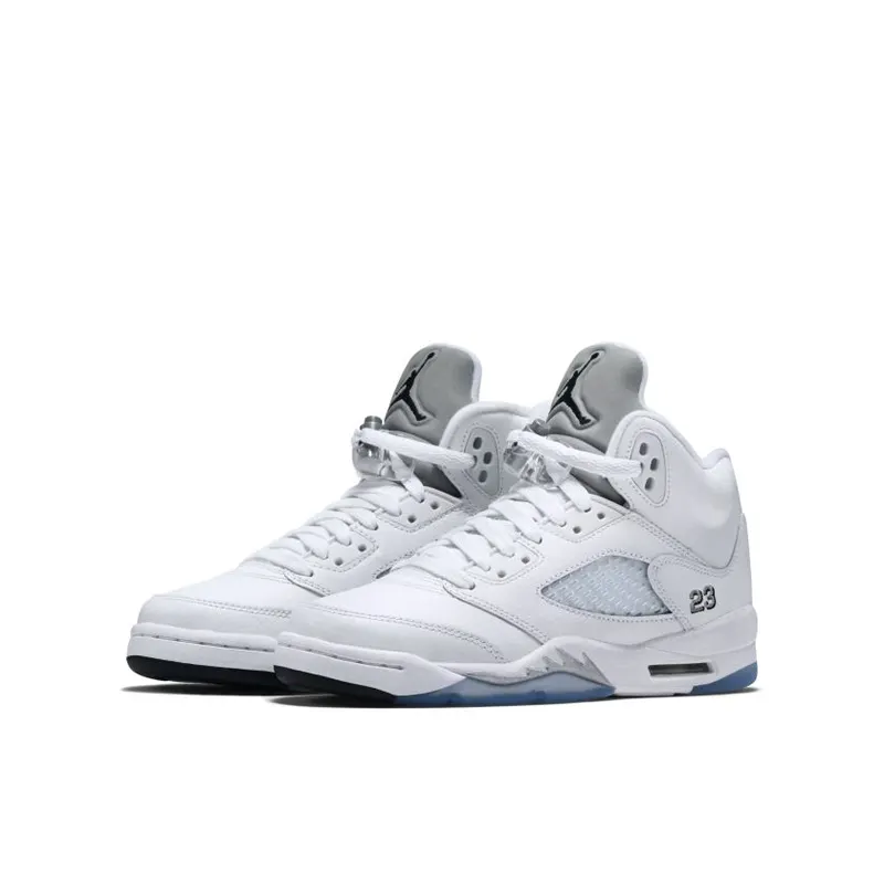 Jordan 5 Retro Metallic White (2015) (GS) (440888-130)