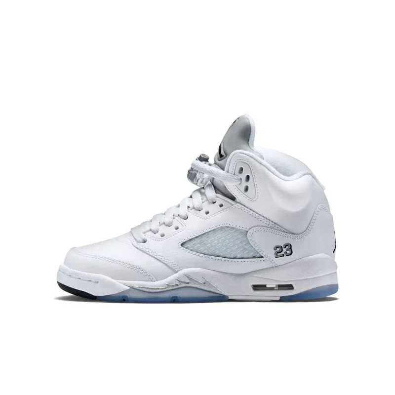 Jordan 5 Retro Metallic White (2015) (GS) (440888-130)