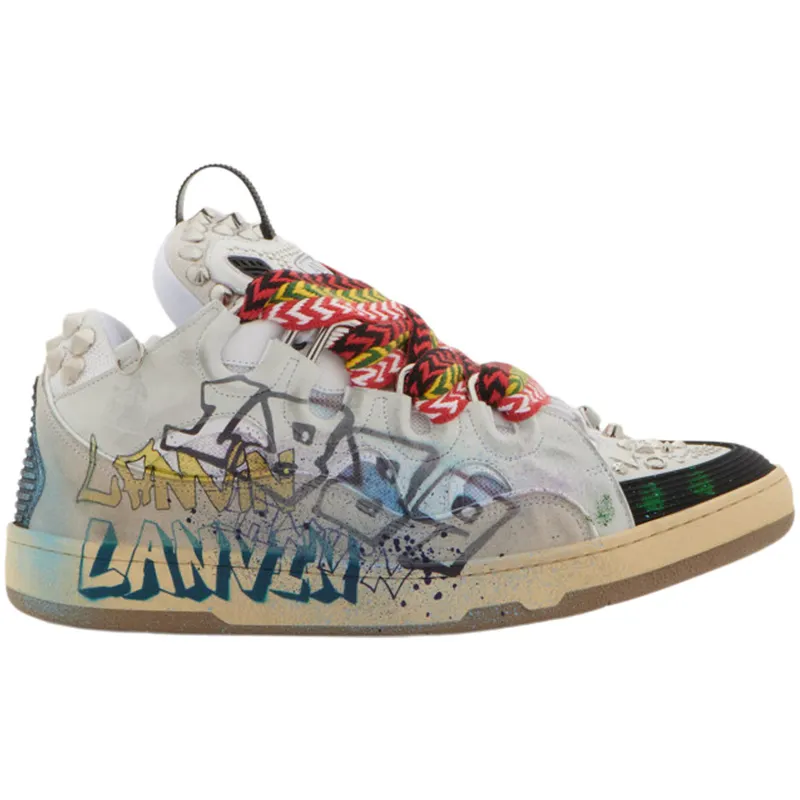 Lanvin Curb Sneaker Graffiti (FM-SKRK11-STUD-P2200M2)