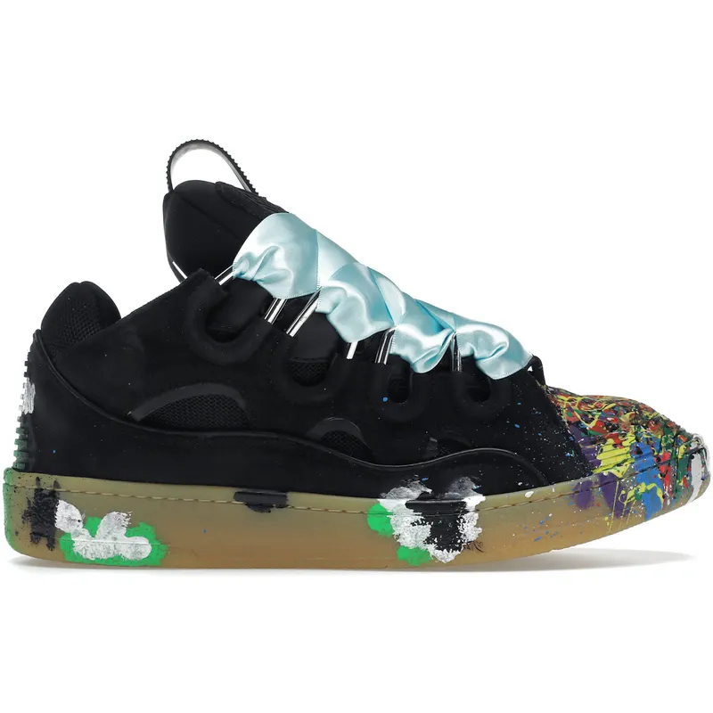 Lanvin Leather Curb Gallery Dept. Black Multi (FM-SKRK11-DRGD-P2210S1)
