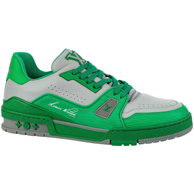 Louis Vuitton LV Trainer #54 Green Grey (1AA6VB)