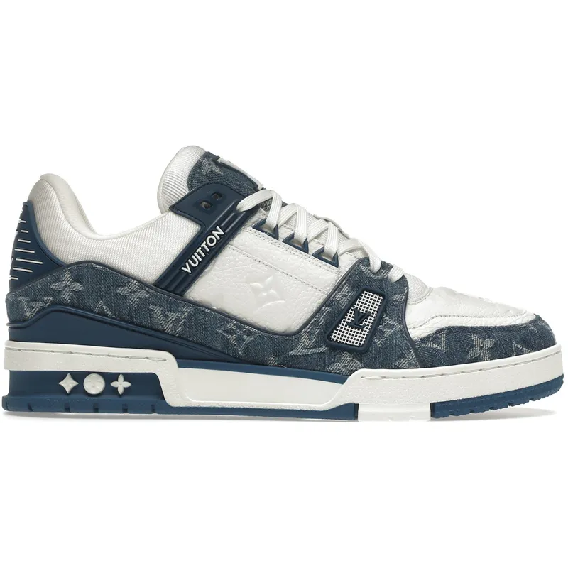 Louis Vuitton LV Trainer Monogram Denim White Blue (1A9JGZ / 1A9JGU)