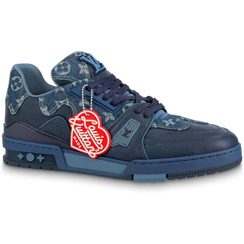 Louis Vuitton LV Trainer x Nigo Blue Demin (1A9IQH)