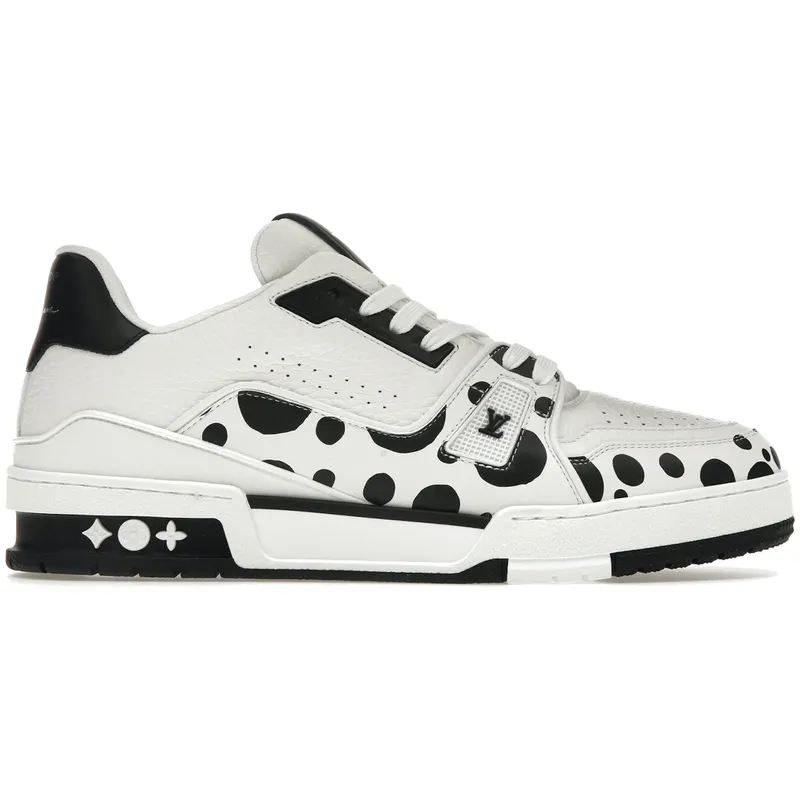 Louis Vuitton LV Trainer Yayoi Kusama Black White (1AB8JE / 1AB8JL)